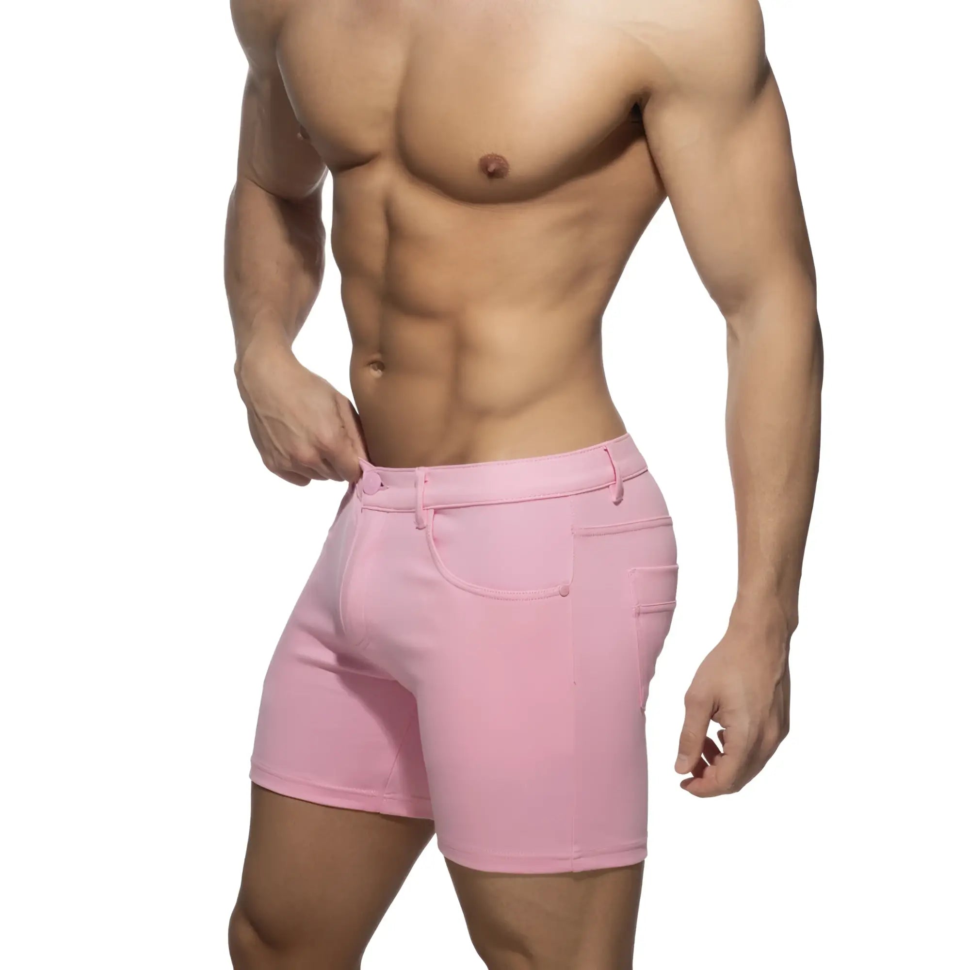 Svelte shorts pink tailored fit men’s shorts with classic denim style perfect for casual summer wear