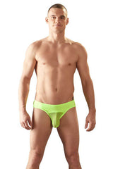 Svenjoyment Mesh Pouch Jock Bikini Jock Strap Underwear Neon Yellow 2120348 Size M