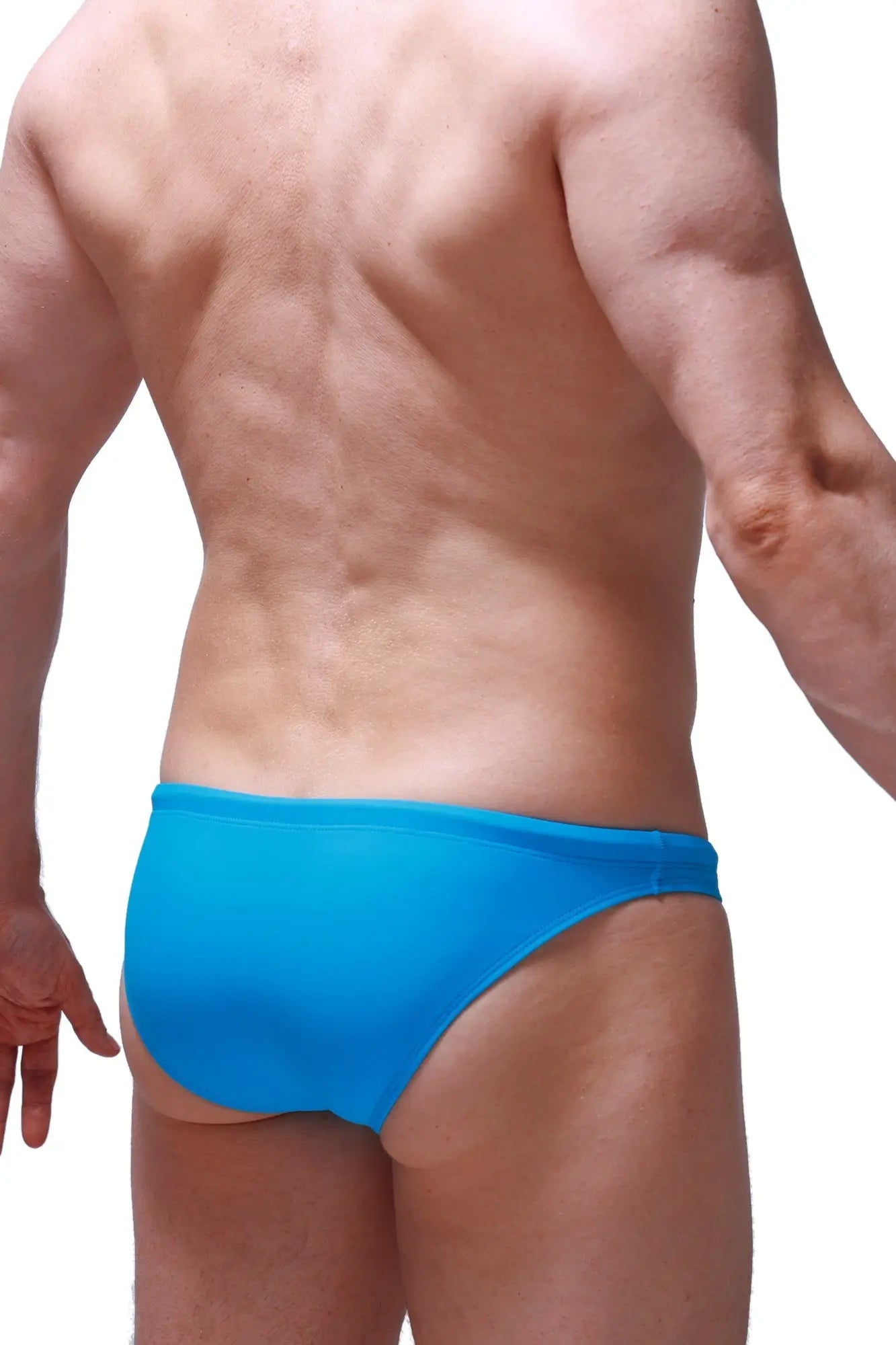 Bright blue swim brief pauliat vivid blue with smooth form-fitting design ideal for swimming and beachwear