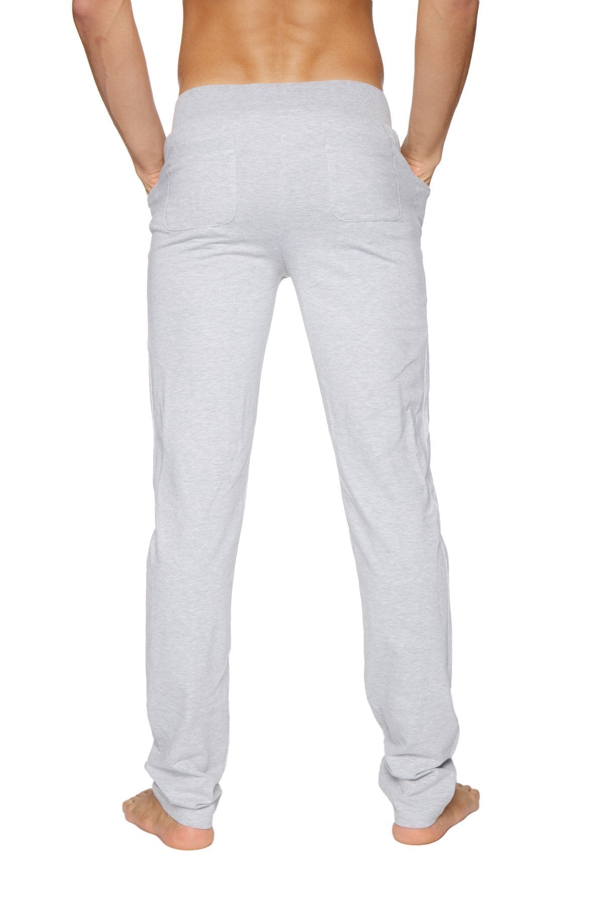 Light gray heathered cotton tactical urban relaxed fit joggers with side pockets for at home dress or yoga use
