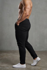 Jed North Herren Fitted Chino-Hose - Schwarz