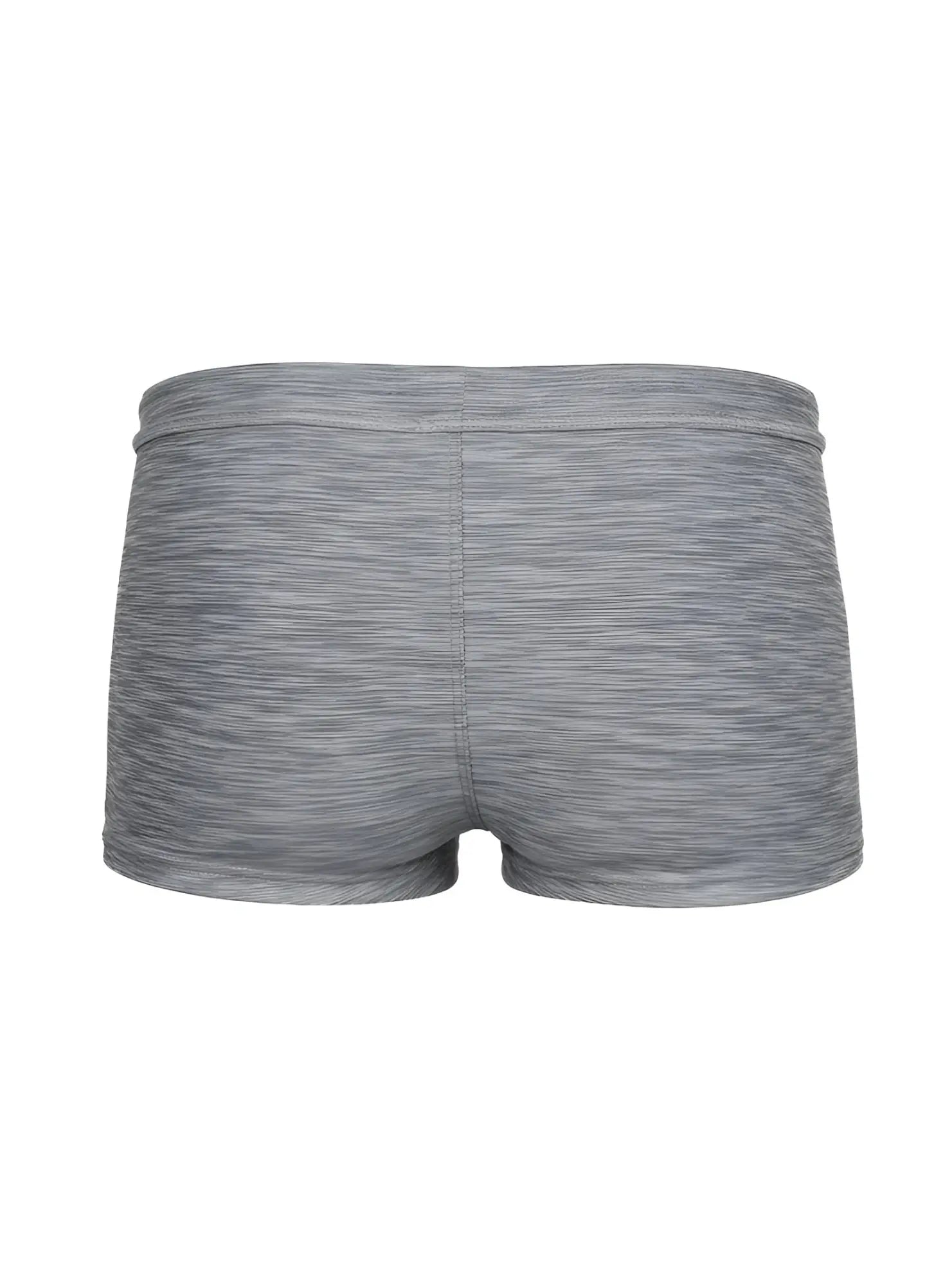 Tartarus swim trunk gray heathered athletic shorts with snug elastic waistband and seamless construction