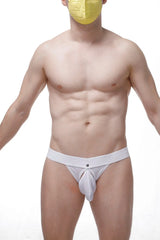 White thong nouans plum white athletic briefs with central pouch and elastic waistband for comfortable support