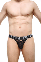 PetitQ Thong Rouy Lace Black