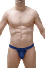 Blue men’s briefs thong sillas organic bamboo with snug fit and elastic waistband