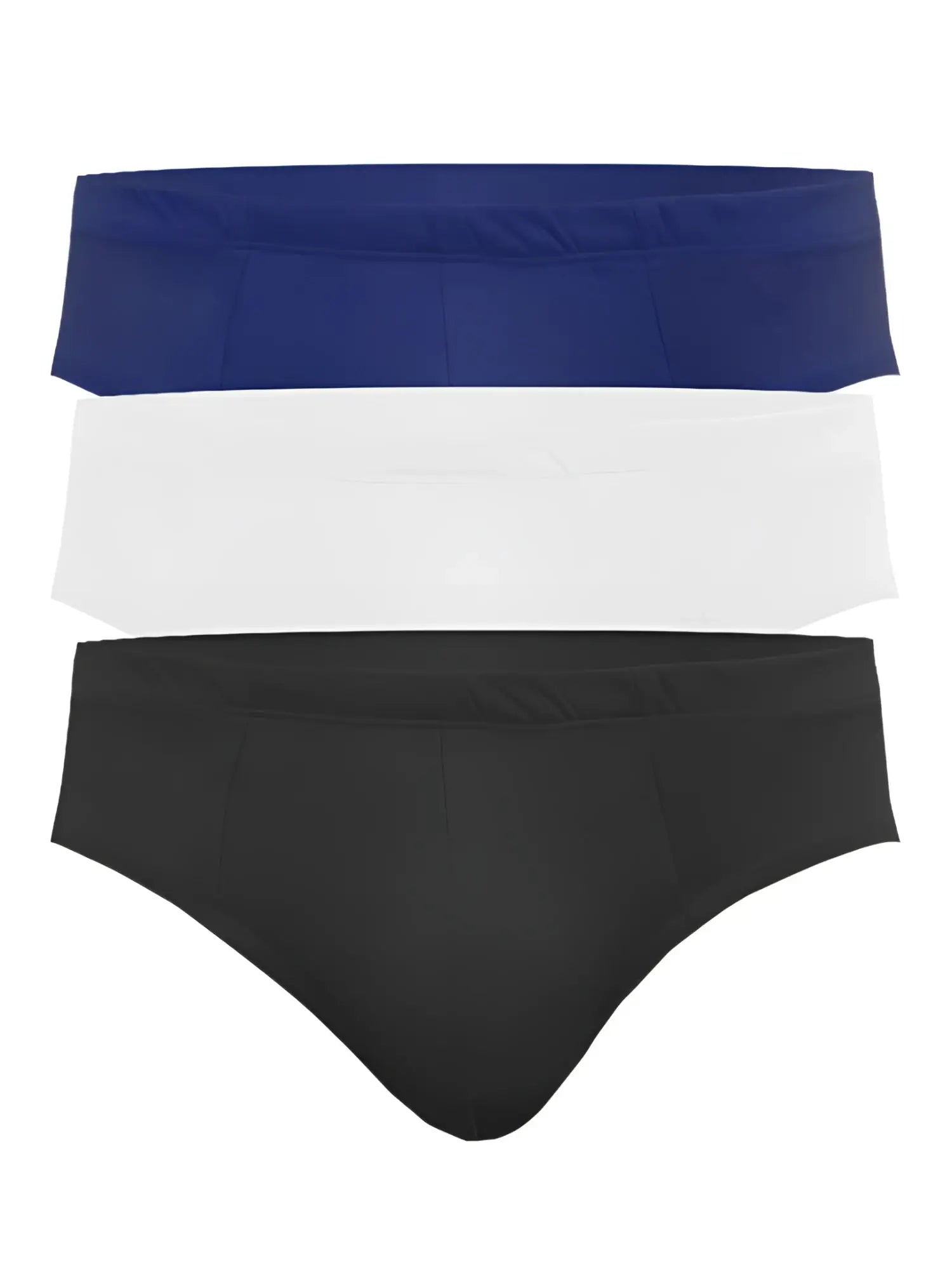 Ug contour basic brief 3-pack featuring solid-colored navy white and black cotton briefs ideal for everyday comfort