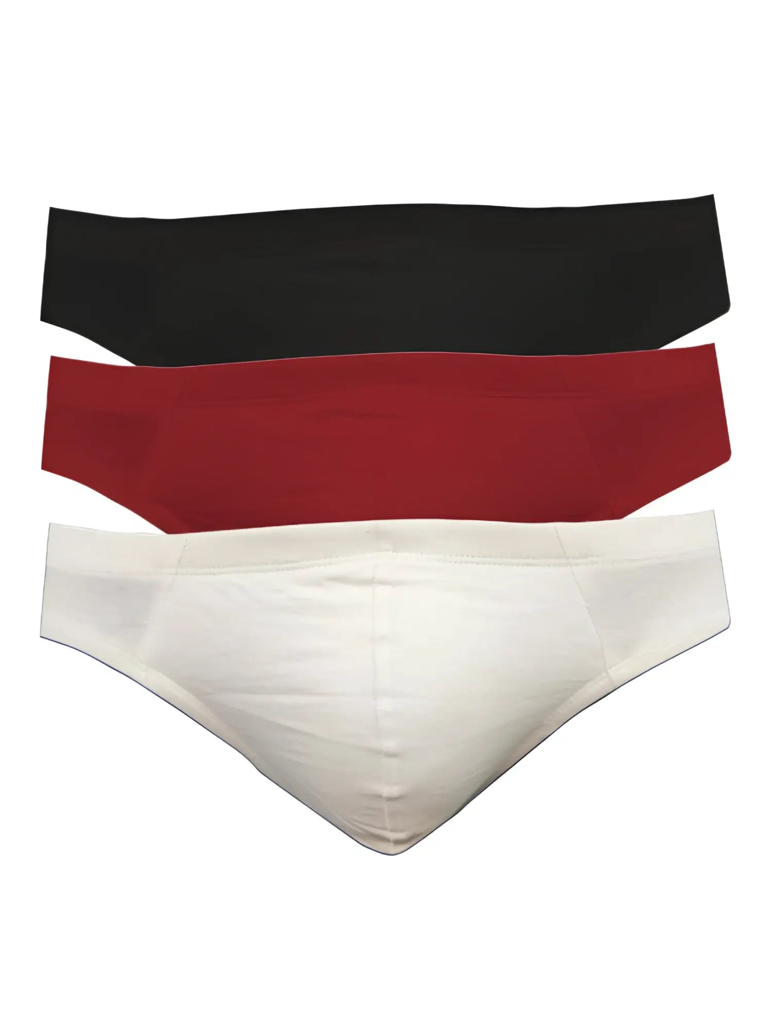 Ug contour french brief 3-pack with contour pouch in black red and white for comfortable daily wear
