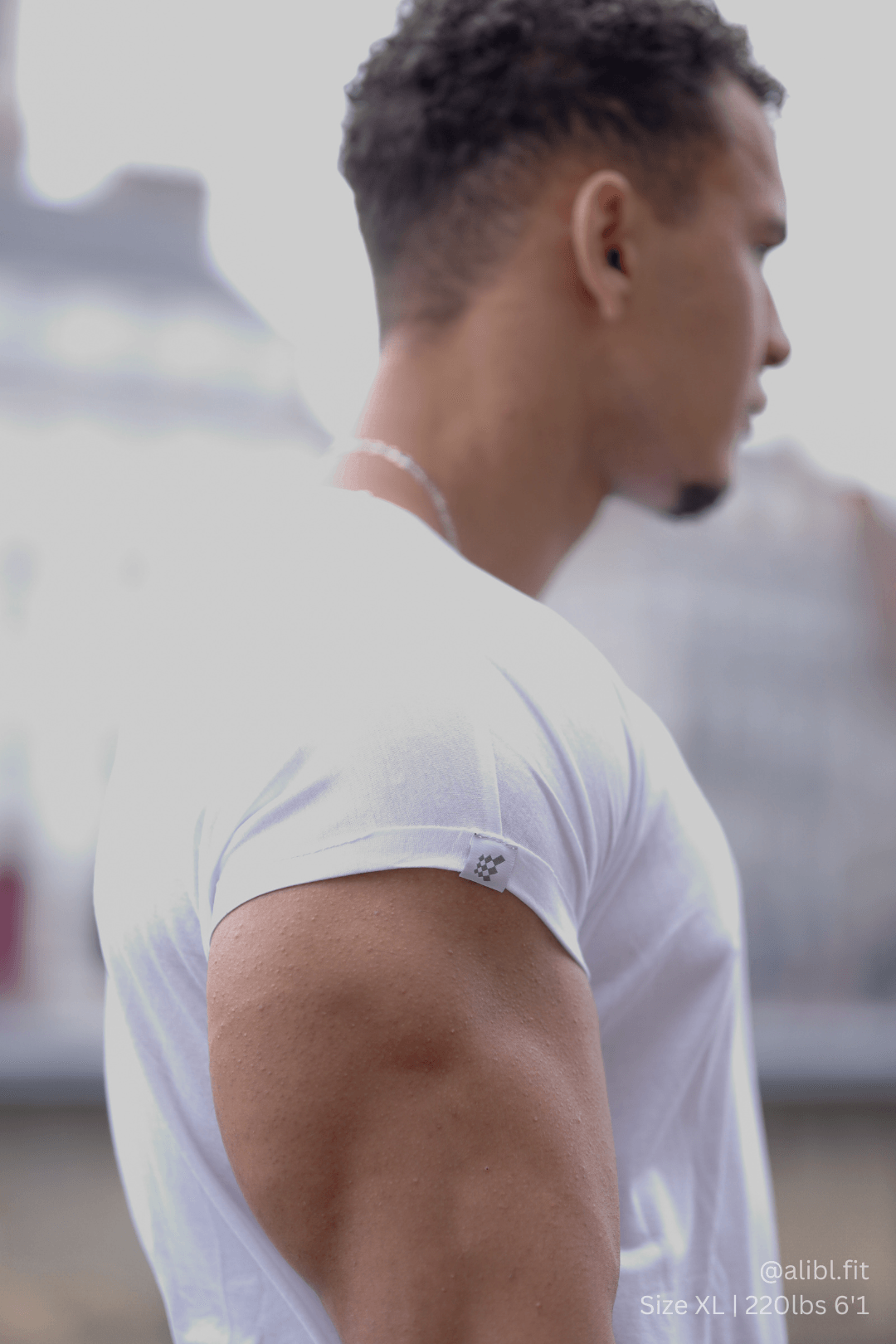 Jed North Herren Evolve Cap Sleeve Muscle T-Shirt 2.0 - Off White