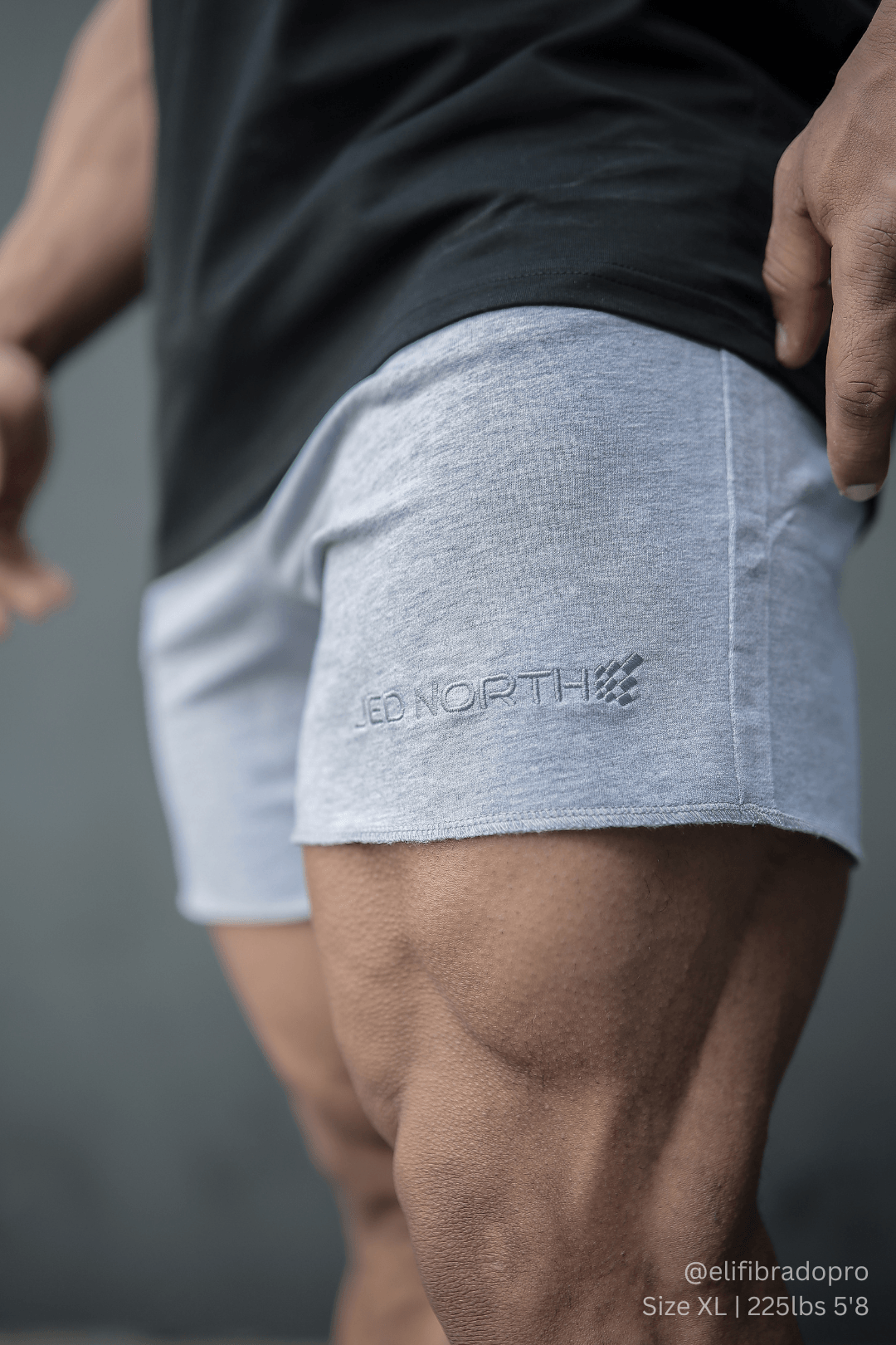 Jed North Men's Motion 5'' Varsity Sweat Shorts - Gray