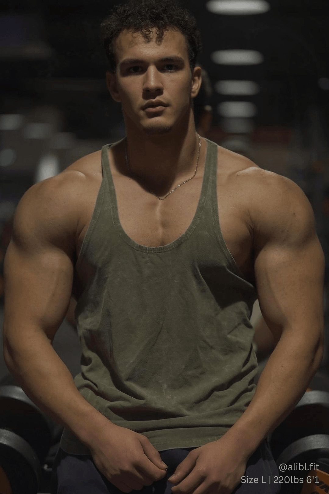 Jed North Herren Retro Washed Bodybuilding Stringer - Hunter Grün