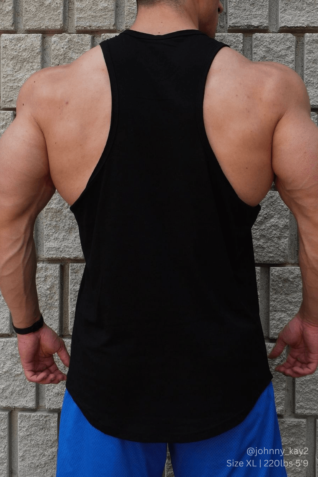 Jed North Vital Raw-Hem Tanktop für Herren 2.0 – Schwarz