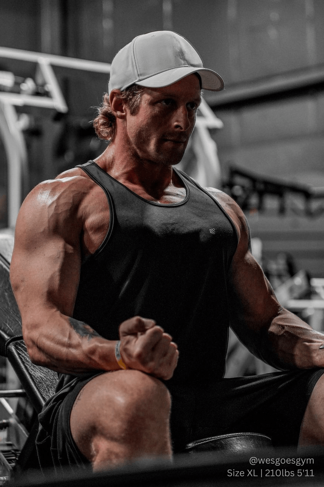 Jed North Herren Fast-Dry Bodybuilding Workout Stringer - Schwarz