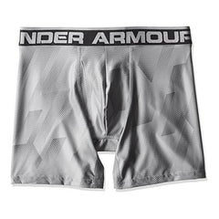 Under Armour Original 6in BoxerJock Boxer Brief Underwear Printed Grey Size XS