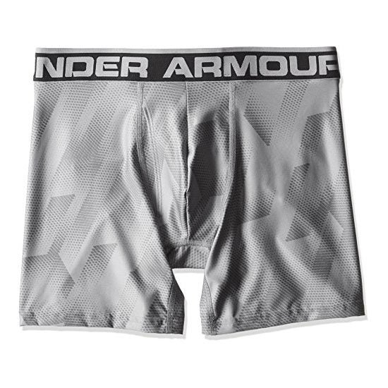 Under Armour Original 6in BoxerJock Boxer Brief Underwear Printed Grey Size S