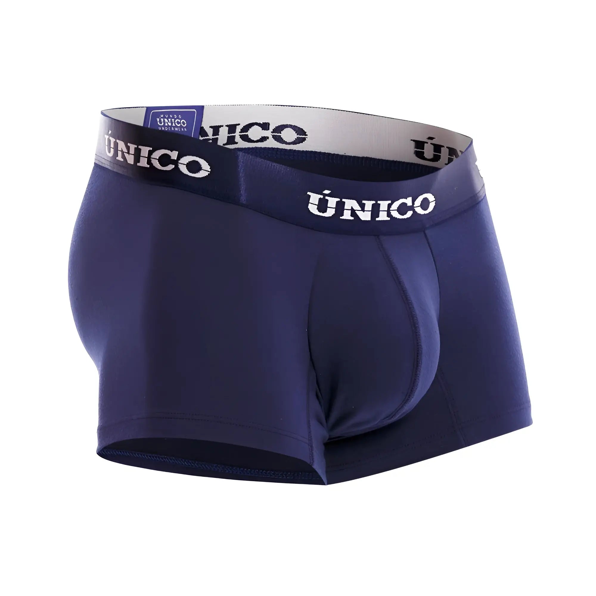 Navy blue unico 22120100102 Profundo A22 men’s briefs with supportive pouch and branded elastic waistband