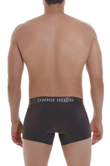 Black unicorno brand dark gray textured waistband trunks unico 22120100108 asfalto m22 briefs