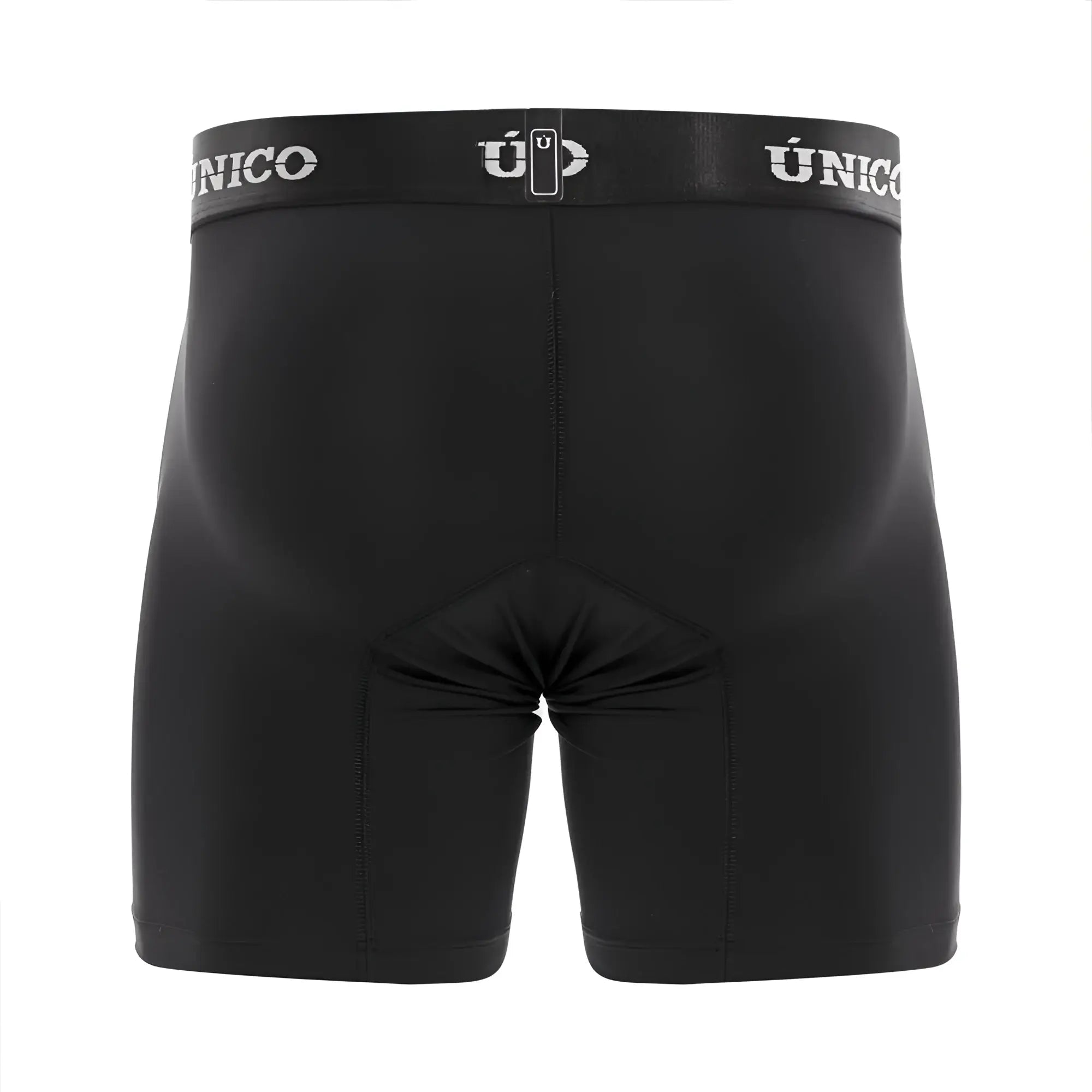 Black unico 22120100207 intenso M22 boxer briefs with branded elastic waistband in white lettering