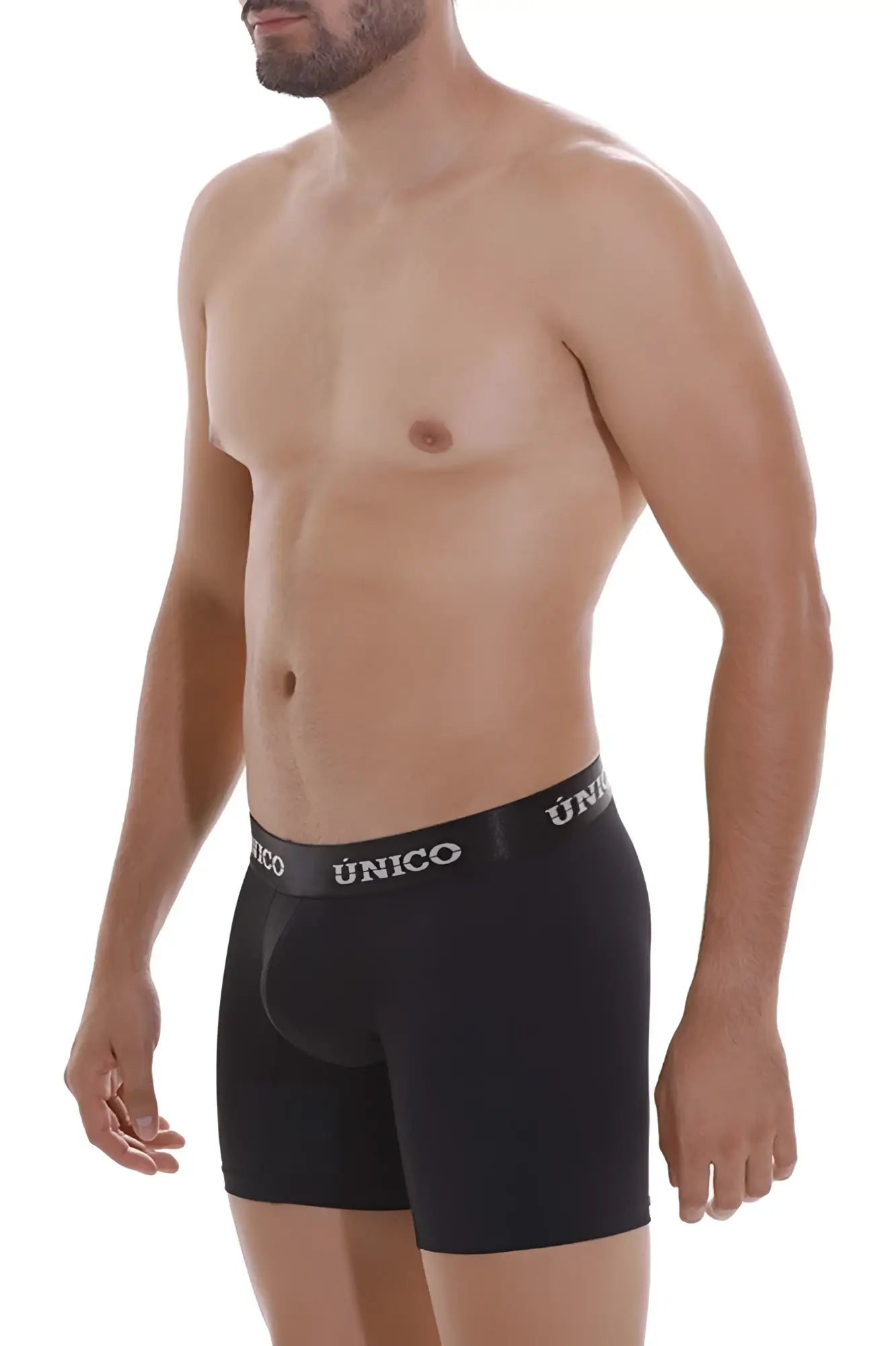 Black unico intenso m22 boxer briefs in black with snug fit and elastic waistband ideal for all-day comfort