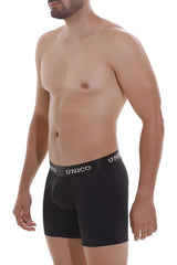 Black unico intenso m22 boxer briefs in black with snug fit and elastic waistband ideal for all-day comfort