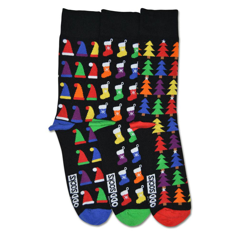 United Oddsocks Nick 3 Combo Weihnachtssocken Größe 7-12