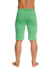 Urban tactical at home dress shorts in bamboo green with elastic waistband and two side pockets for comfort