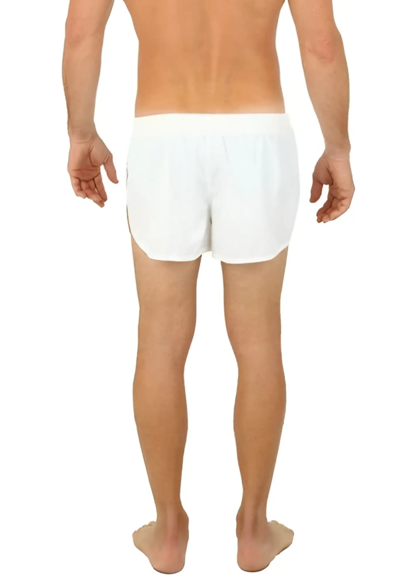 Uzzi running short white cotton shorts with simple clean design ideal for activewear and casual use