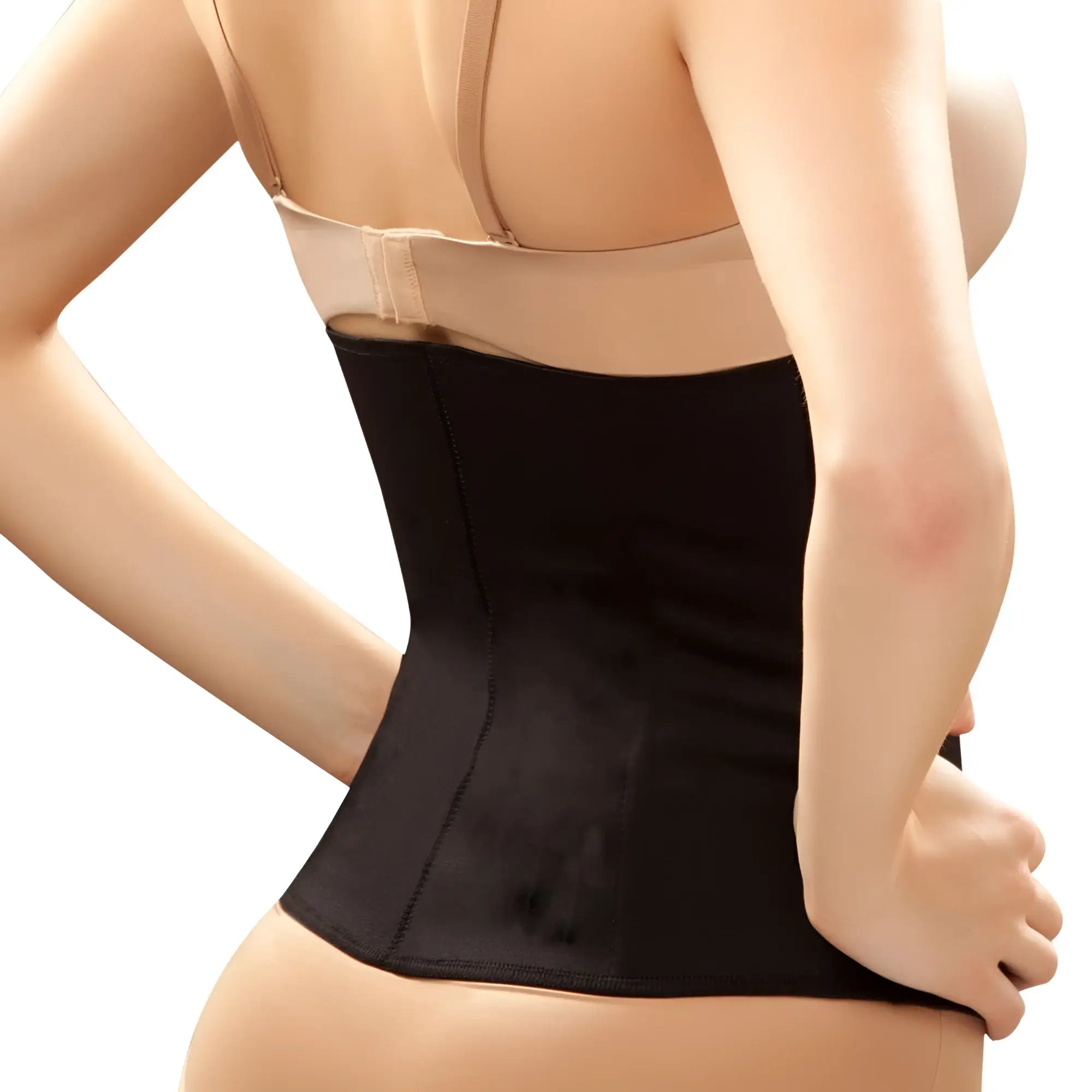 Black Vedette 103 Renee waist cincher with smooth form-fitting design and adjustable straps for plus size shaping