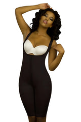 Black Vedette 350 Marcelle high back full body shaper with white underwire bra insert for shaping and support