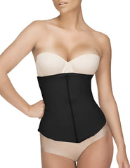Black vedette 403 gigi waist cincher with front zipper structured form-fitting design for waist shaping