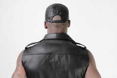 Whip It Leather Perforated Pocket Sleeveless Muscle Shirt SN7 Size M