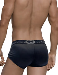 Black wildman briefs with textured fabric and gray logo band from WildmanT 3-pack mesh monster cock brief set