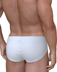 Wildmant big boy pouch bikini white underwear with smooth form-fitting design for comfortable wear