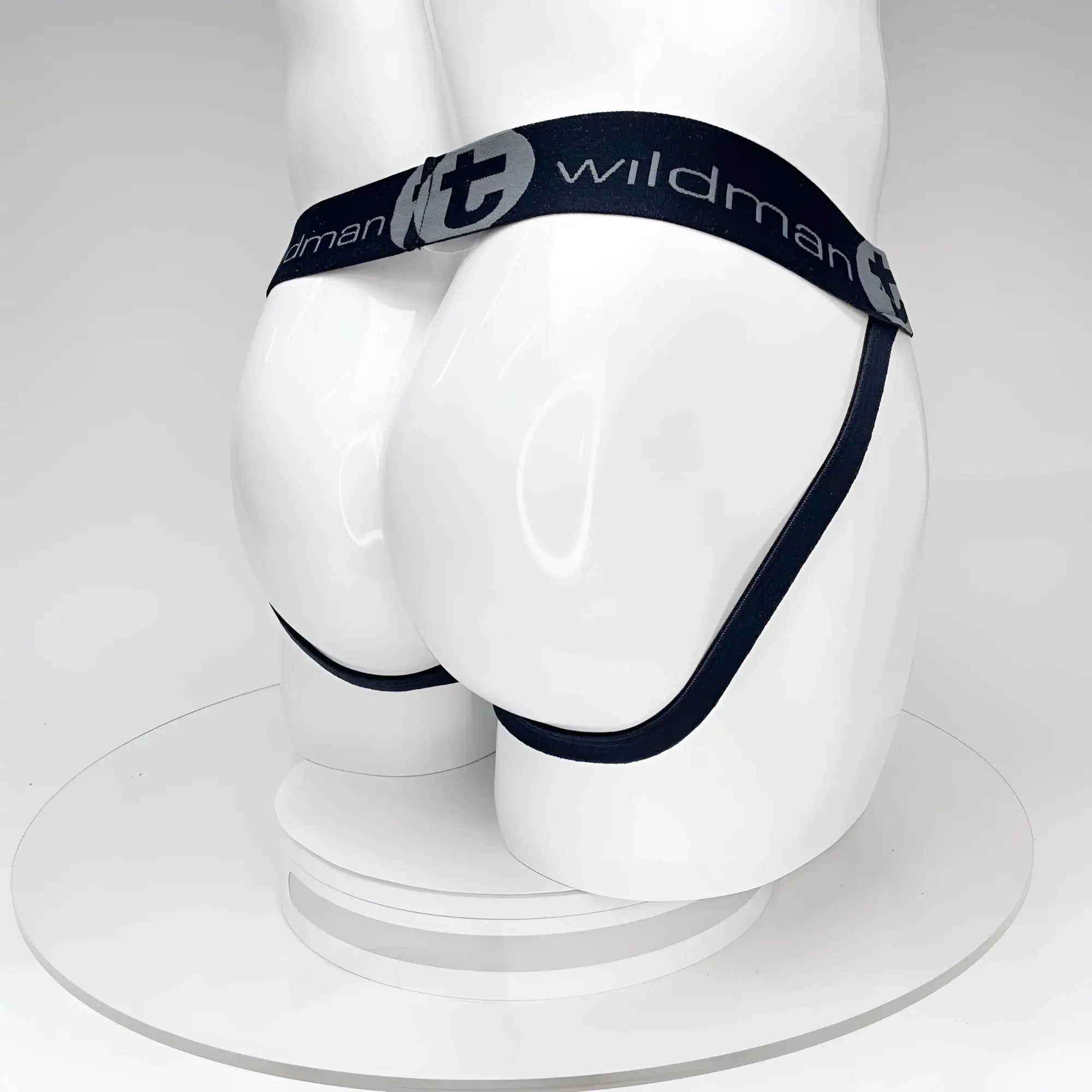 Black wildman wildmant big boy pouch jockstrap briefs with elastic waistband and sleek minimalist design