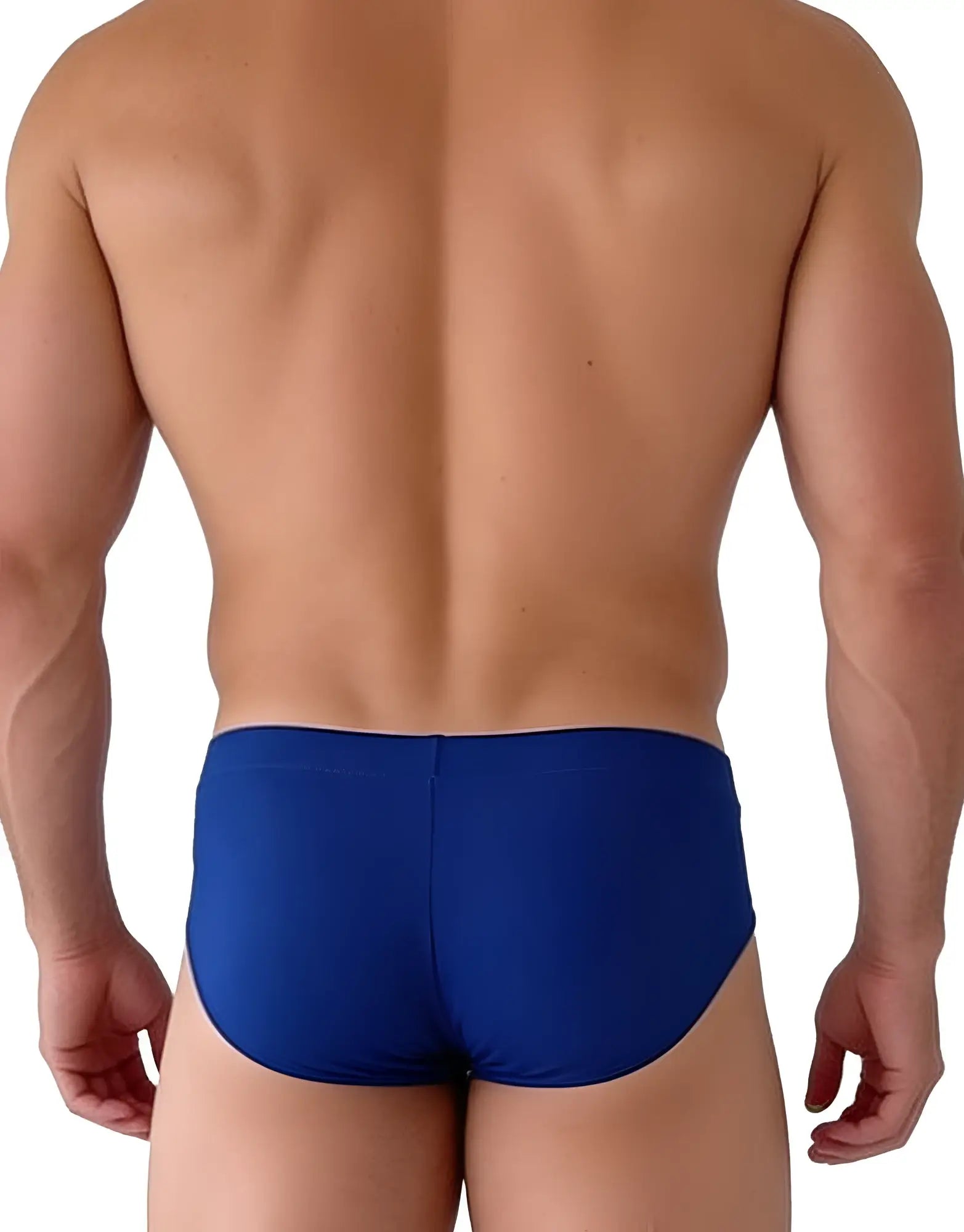 Wildmant big boy pouch modal briefs in royal blue and baby blue featuring smooth, form-fitting fabric
