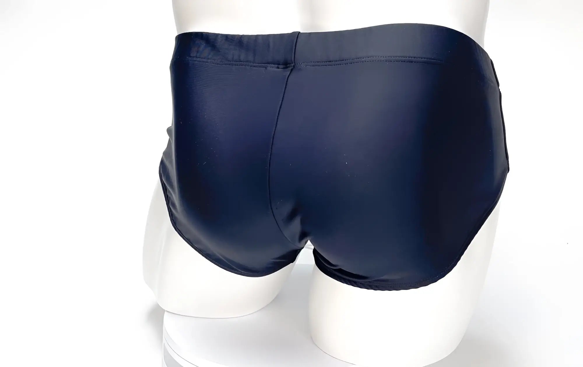 Wildmant big boy pouch swim brief black in dark navy with a smooth glossy finish and tailored fit
