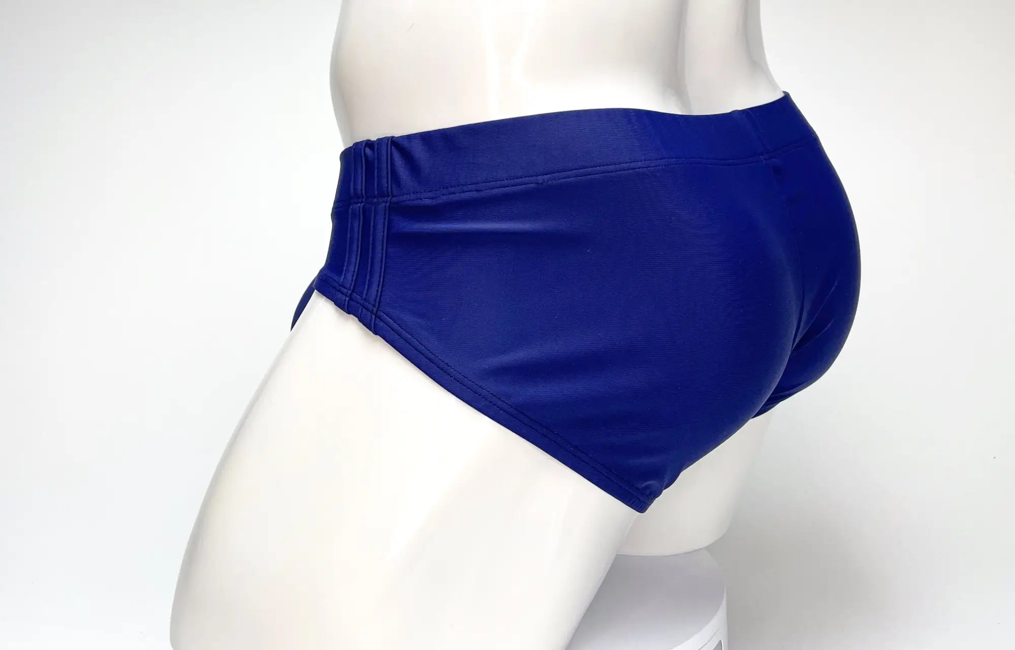 Wildmant big boy pouch swim brief navy in royal blue with sleek form-fitting design and elastic waistband