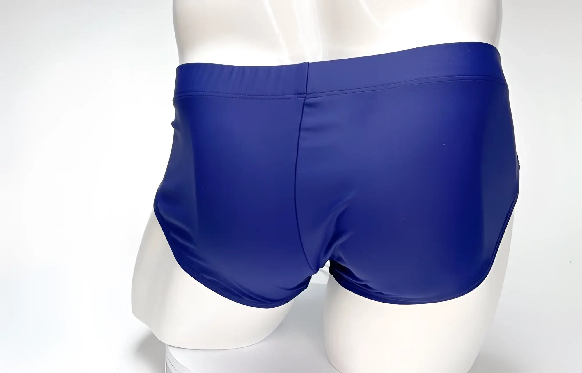Wildmant big boy pouch swim brief navy in royal blue with smooth glossy fabric finish for comfortable wear