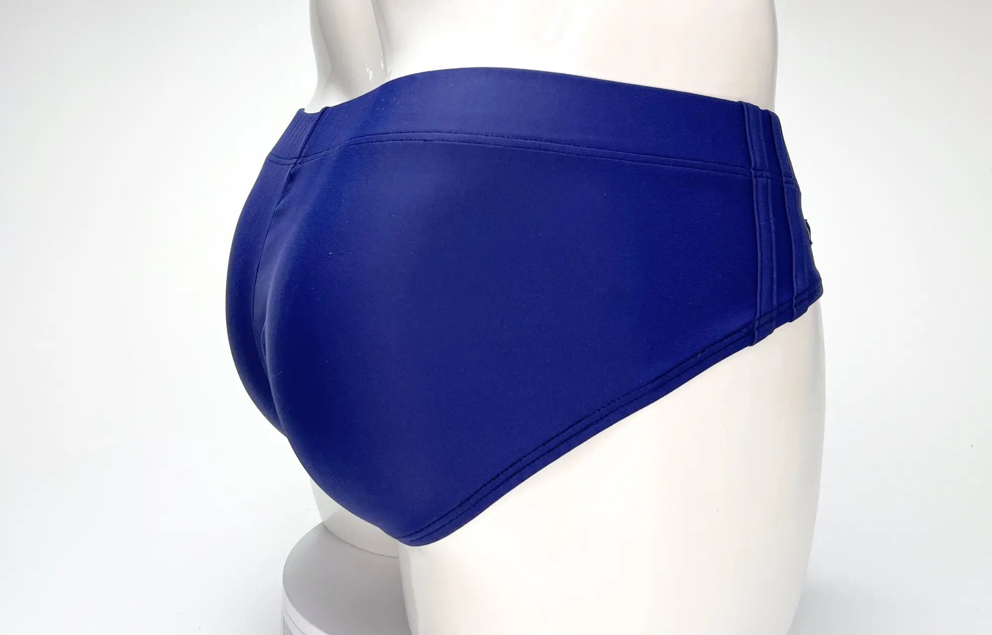 WildmanT big boy pouch swim brief navy in royal blue with a smooth glossy finish and tailored fit