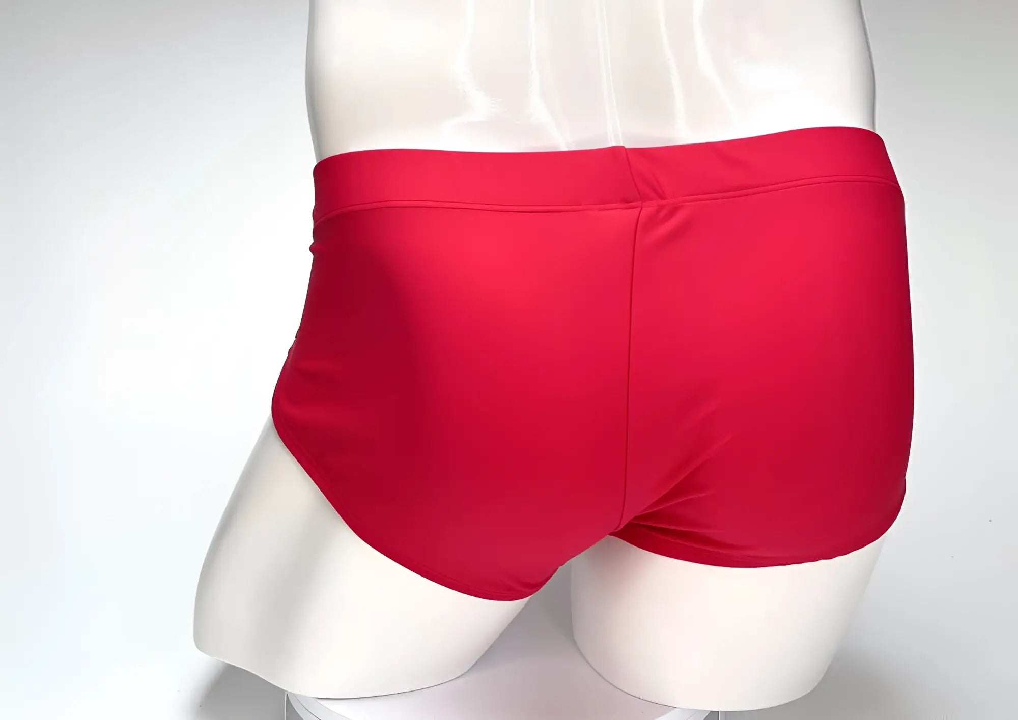 Wildmant big boy pouch swim brief red with smooth stretchy fabric and snug-fitting waistband for comfortable wear