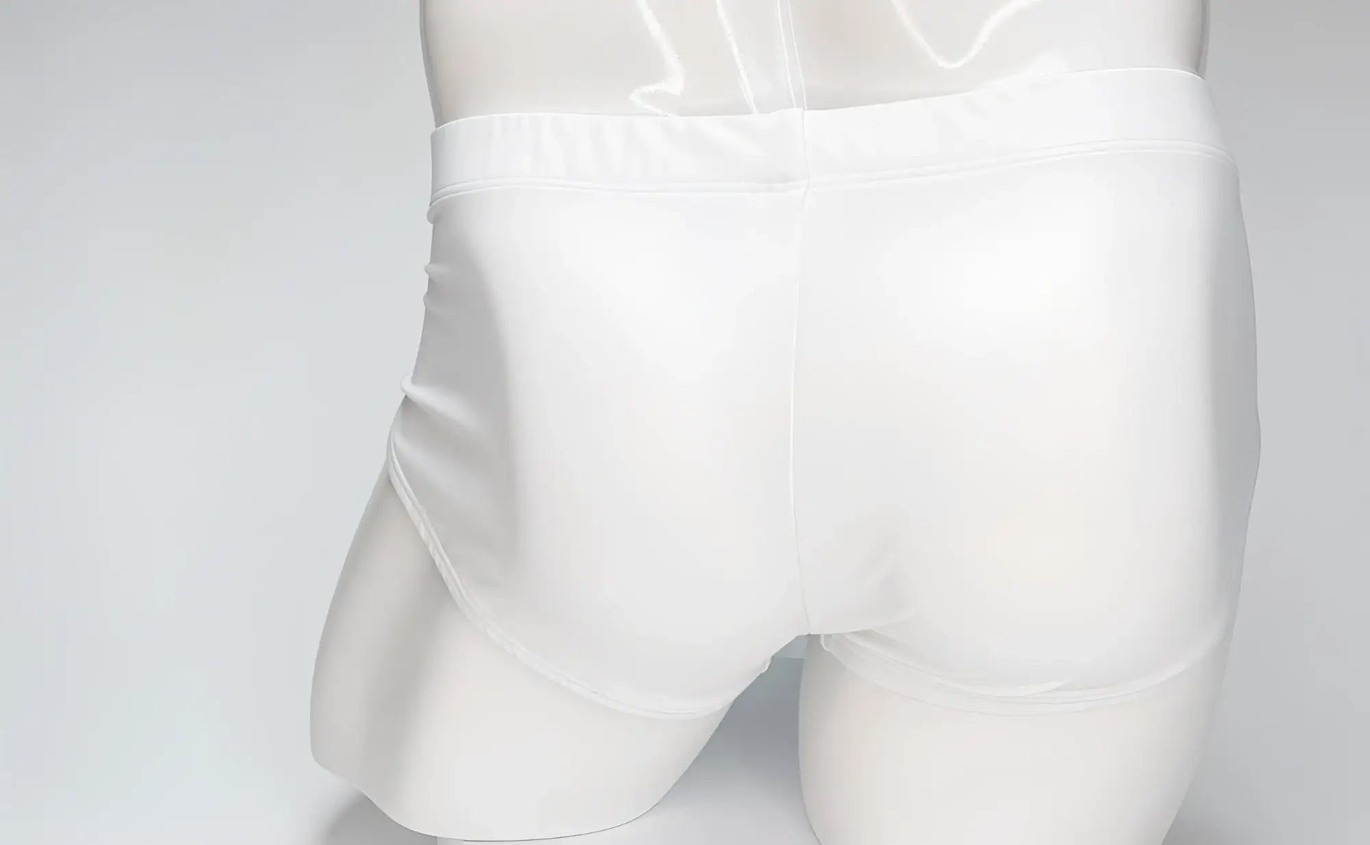 WildmanT big boy pouch swim brief white with smooth form fitting design and elastic waistband