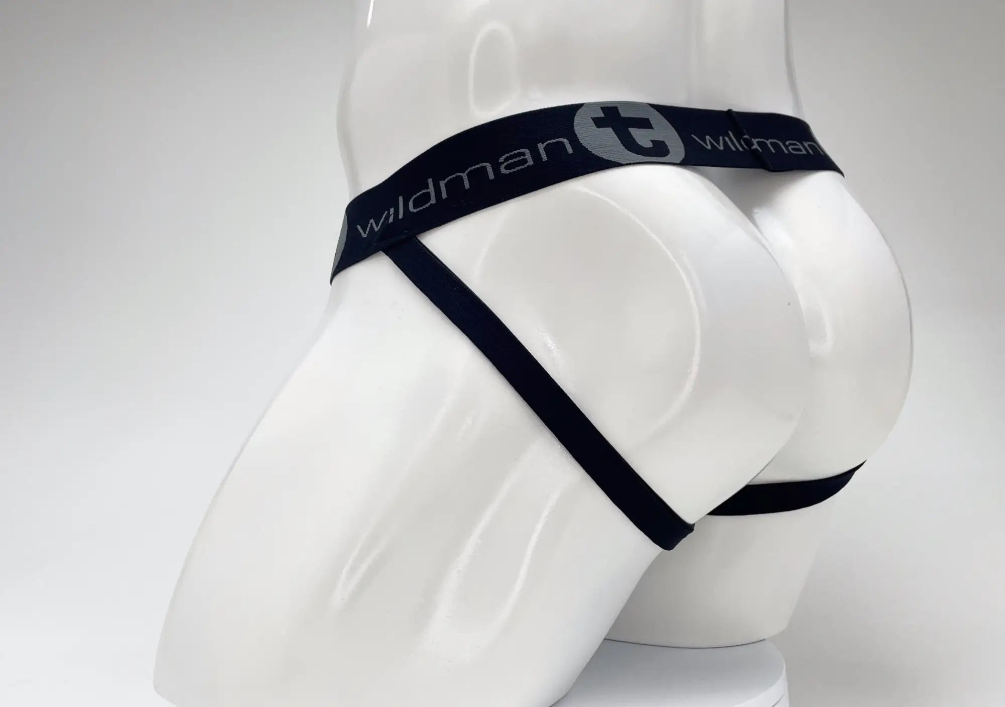 Black wildman briefs with sleek minimalist design and elastic waistband from wildmant cotton big boy pouch stripe jockstrap