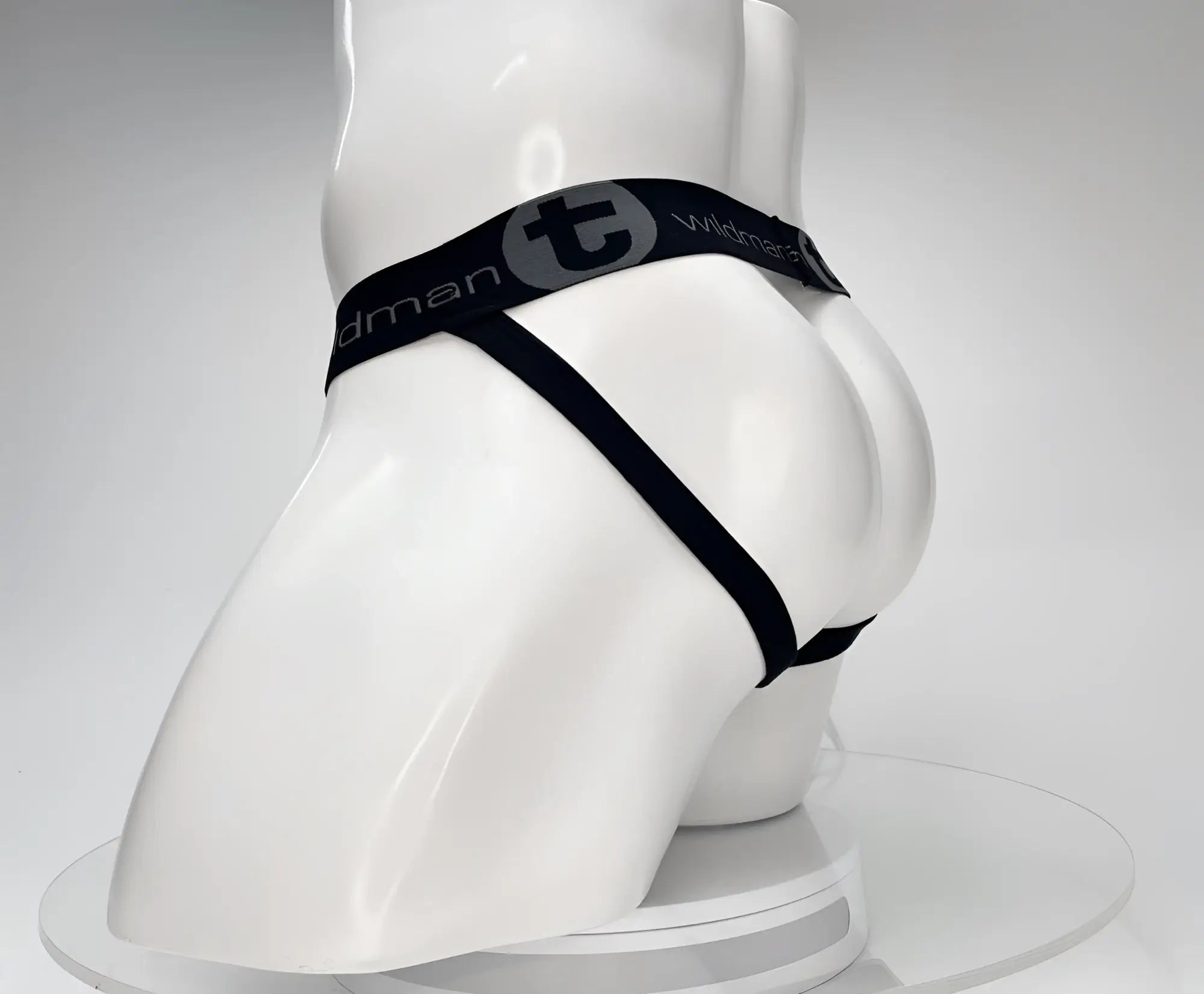 Wildmant cotton monster cock black briefs with sleek minimalist design and elastic waistband