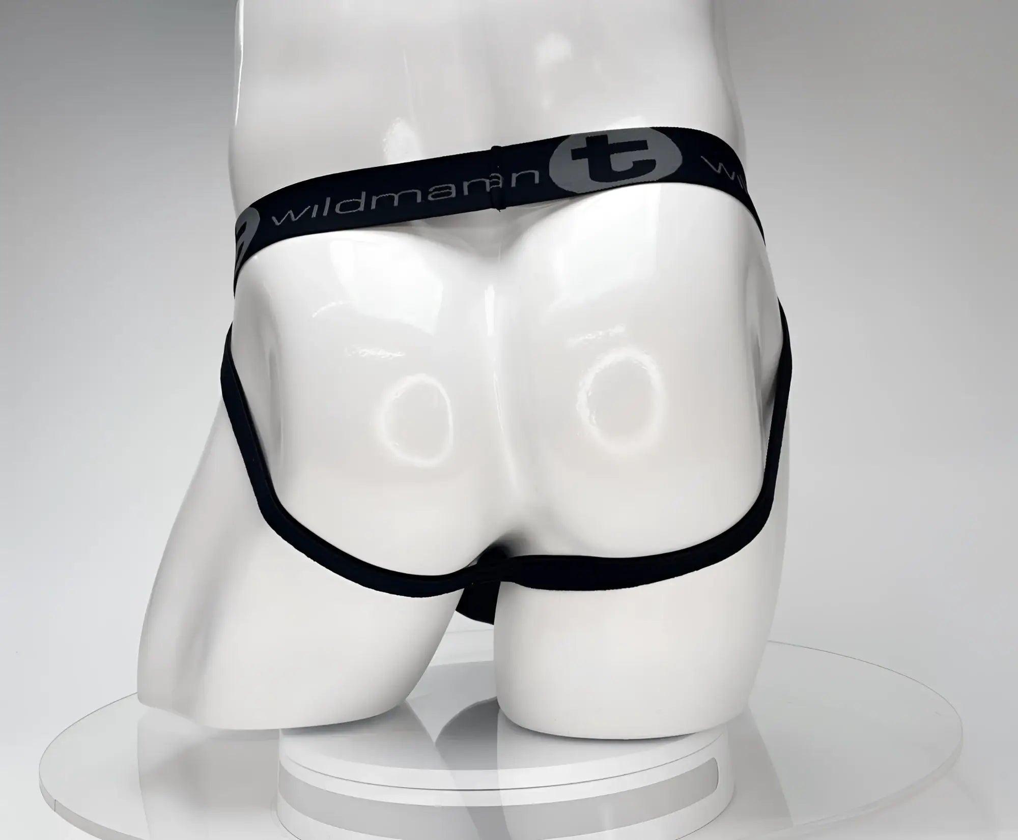 Black WildmanT cotton Monster cock jockstrap briefs with sleek minimalist design and elastic waistband