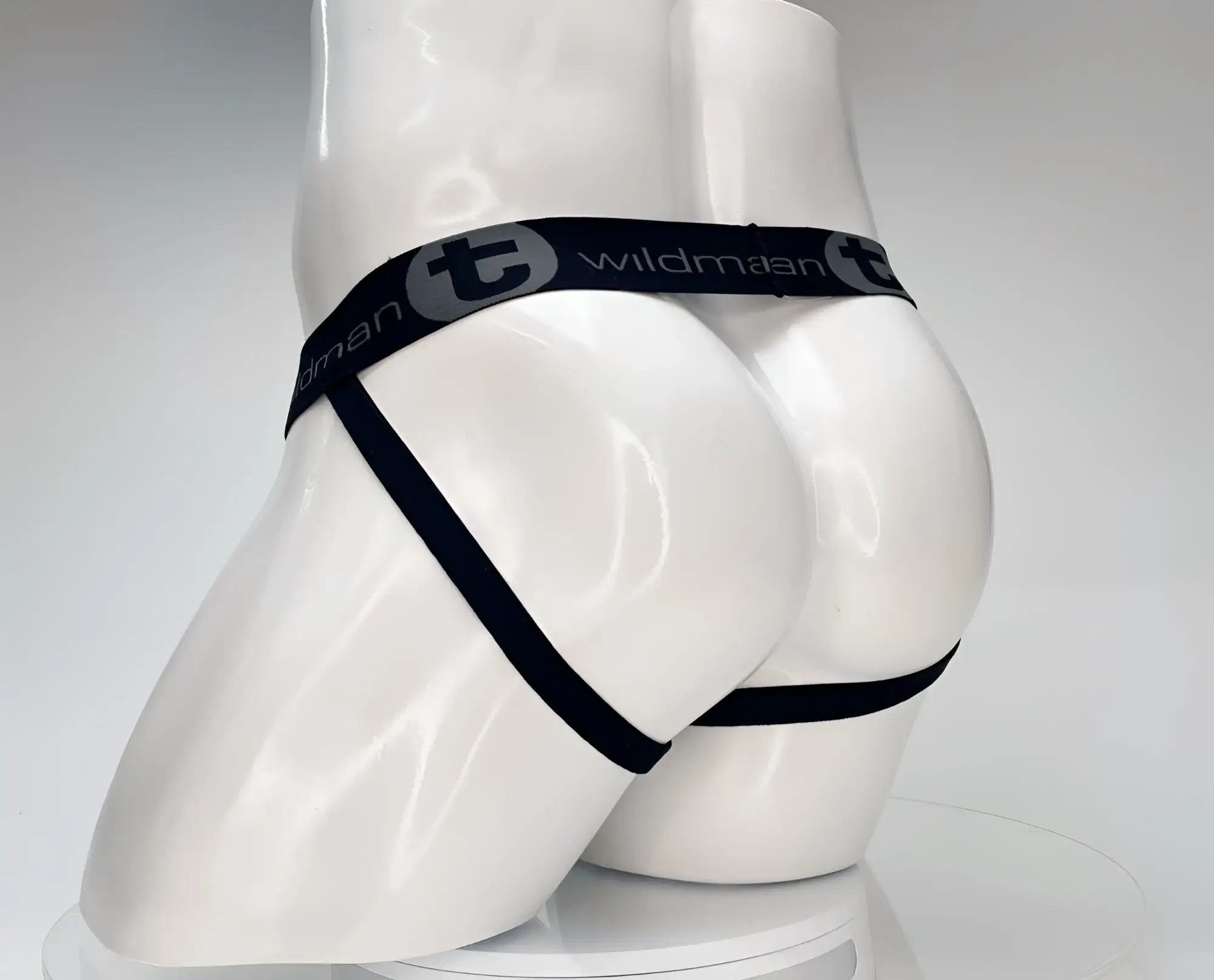 Black wildman brand briefs with sleek minimalist design and elastic waistband made of cotton in white color