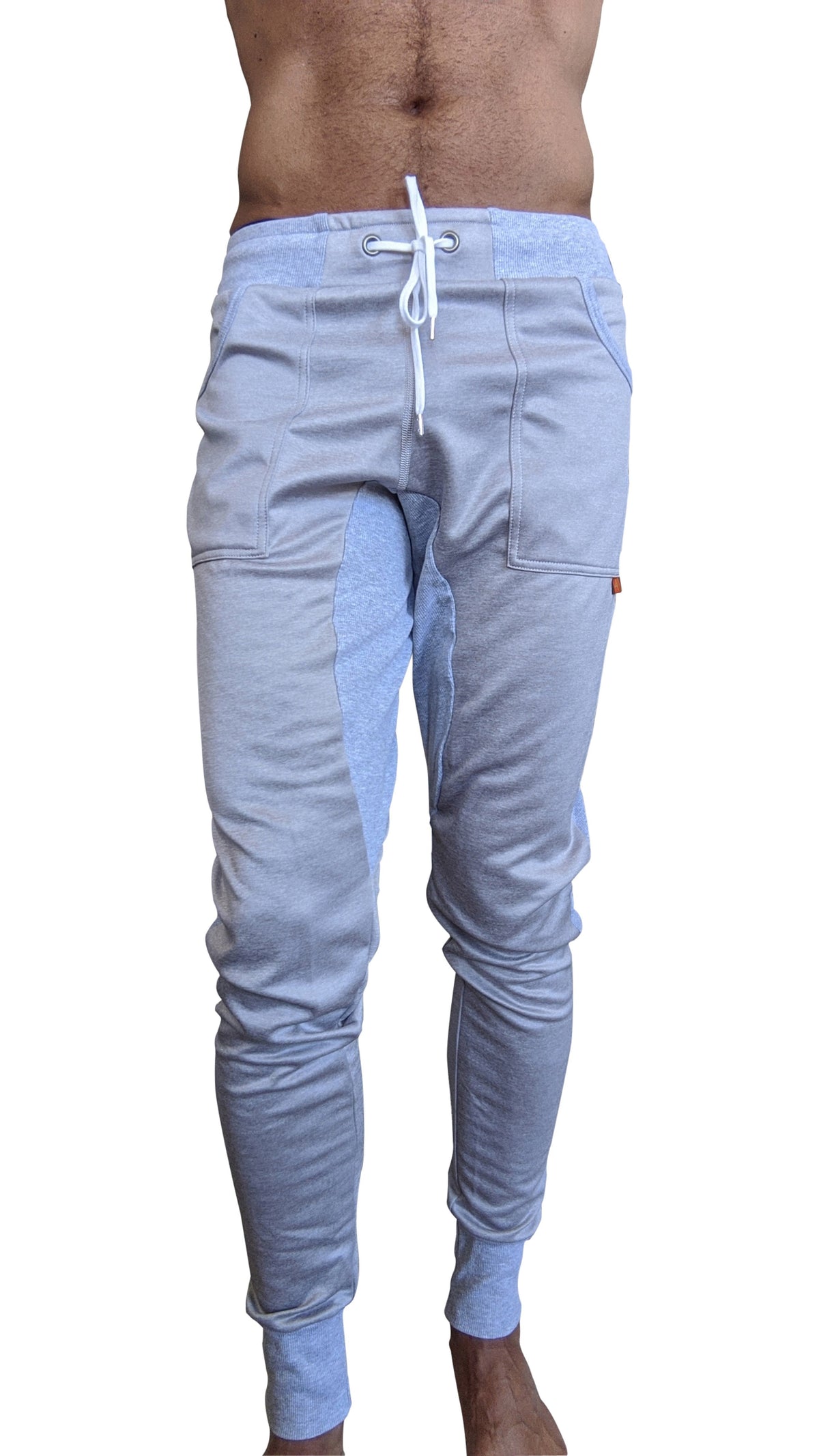 **Édition Hiver** Pantalon de jogging et de yoga long à revers en polaire Performance-Luxe (Gris acier inoxydable)