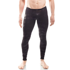 Wojoer black camouflage powernet insert compression leggings pants in size xl shown from the back side