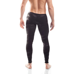 Wojoer black camouflage powernet insert leggings pants with snug form-fitting design size XL front view