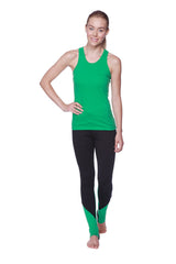 Women’s all-american racerback tank top in bamboo green with a vibrant fitted sleeveless design