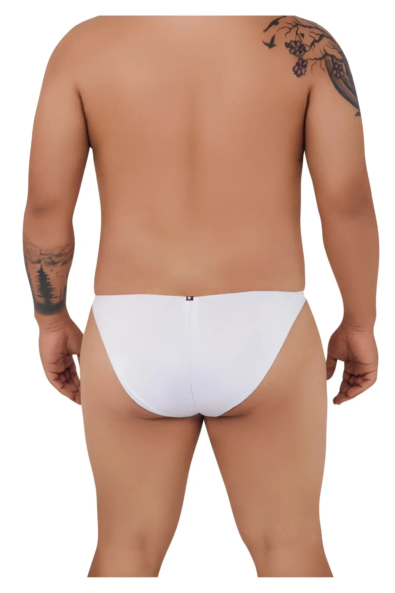 Xtremen 91093x microfiber bikini briefs in white with a sleek form-fitting minimalist design