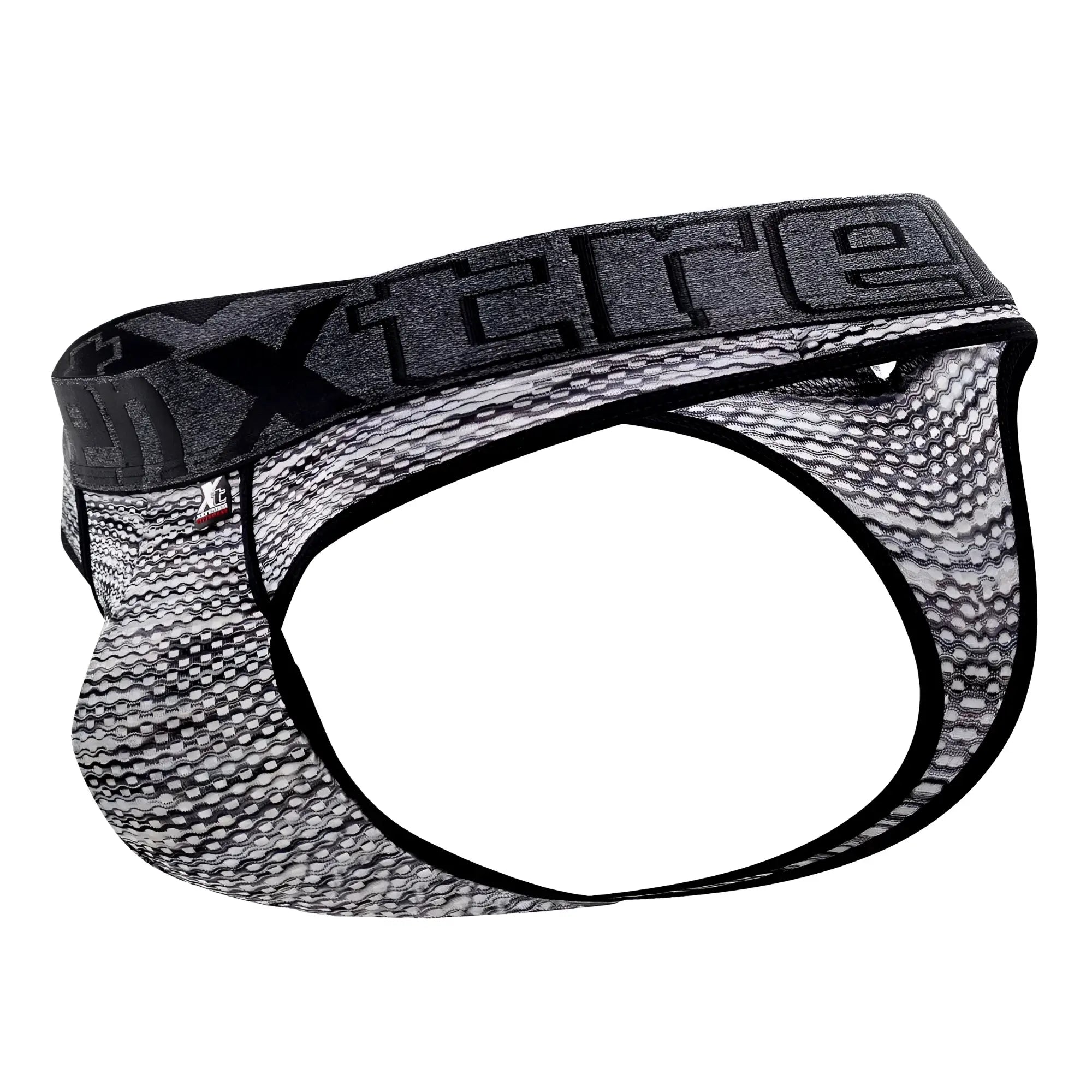 Black and gray xtreme brand briefs with textured microfiber mesh fabric from xtremen 91100 collection